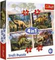 Trefl 4 in 1 Puzz Dinosaurs