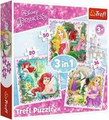 Trefl 3 in 1 Puzz Disney Princess